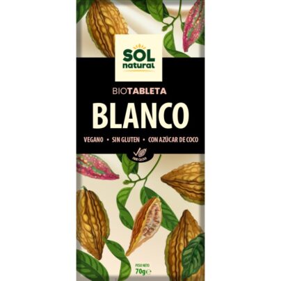 Chocolate blanco Sol Natural 70g BIO