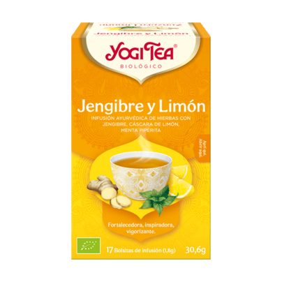 Jengibre limón Yogi Tea 17 filtros BIO