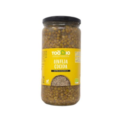 Lentejas cocidas TooBio 700g BIO
