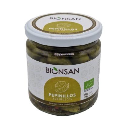 Pepinillos agridulces Bionsan 350g BIO