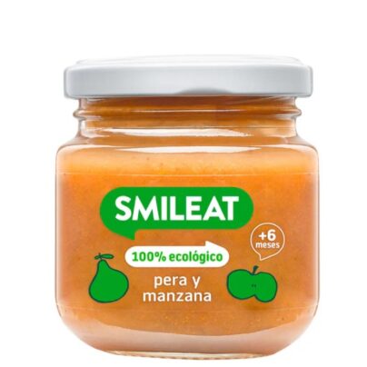 Potito pera,manzana Smileat 130g BIO