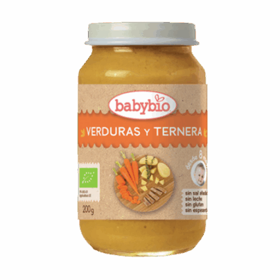 Potito verduras y ternera Babybio 200g BIO