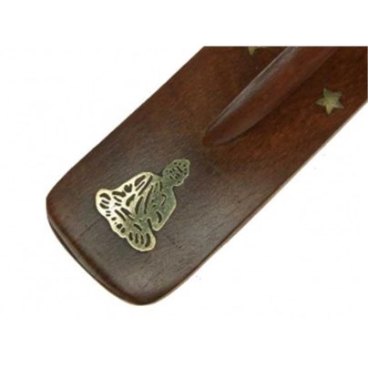 Soporte incienso madera buda