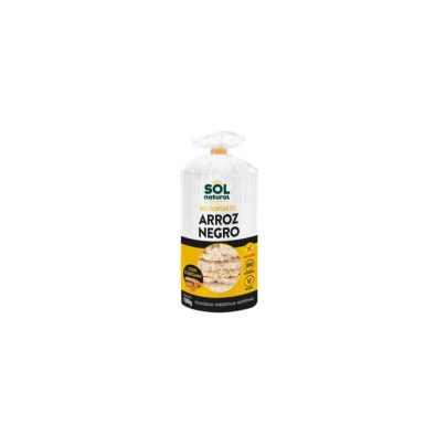 Tortitas de arroz negro/cúrcuma Sol Natural 100g BIO