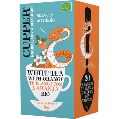 Té blanco con naranja Cupper 20 filtros BIO