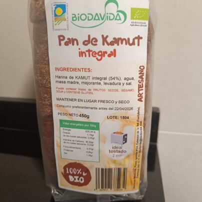 Molde kamut integral Biodavida 450g BIO