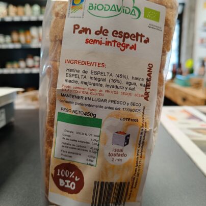 Molde espelta semiintegral Biodavida 450g BIO