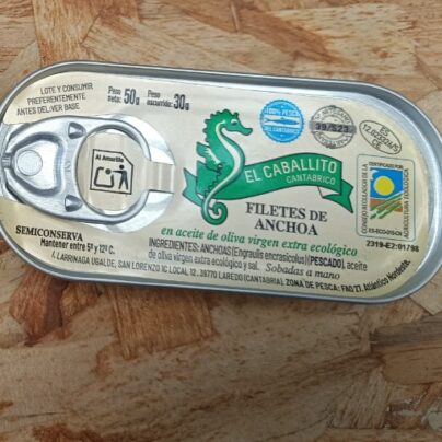 Filetes anchoa El Caballito 50g BIO