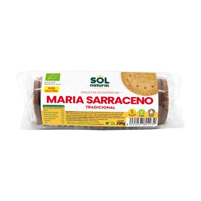 Galletas maría sarraceno sin gluten Sol Natural 200g BIO