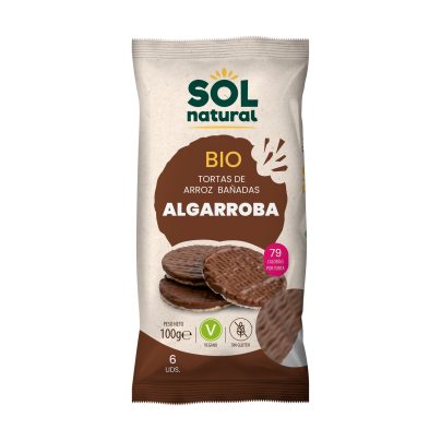 Tortas arroz/algarroba Sol Natural 100g BIO