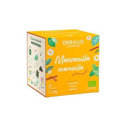 Infusión manzanilla maravilla Orballo 12 pirámides BIO