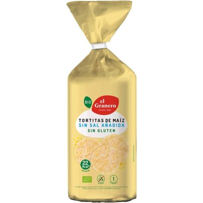Tortitas de maíz sin sal El Granero 130g BIO