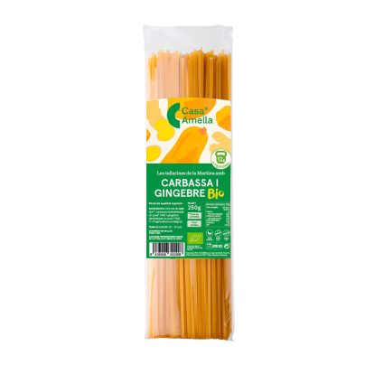 Tallarines calabaza/jengibre Casa Amella 250g BIO