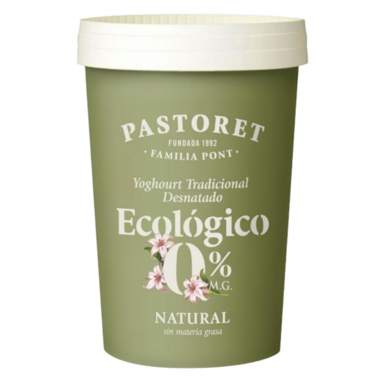 Yogur vaca desnatado Pastoret 500g BIO