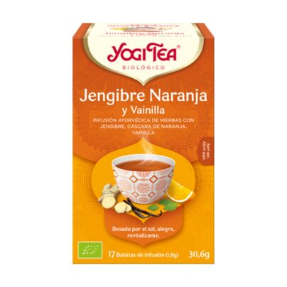 Jengibre,naranja, vainilla Yogi Tea 17 filtros BIO