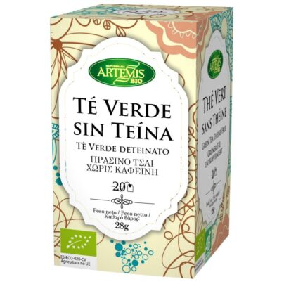 Té verde sin teína Artemis 20 filtros BIO