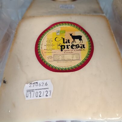 Queso curado leche cruda cabra ecológica La Presa BIO