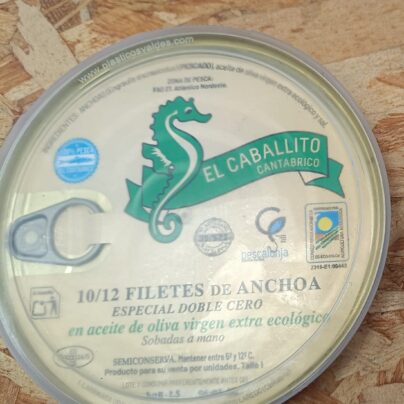 Filetes anchoa El Caballito 115g BIO