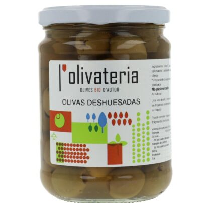 Aceitunas sin hueso al natural L'Olivateria 435g BIO
