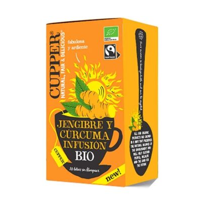 Infusión jengibre/cúrcuma Cupper 20 filtros BIO