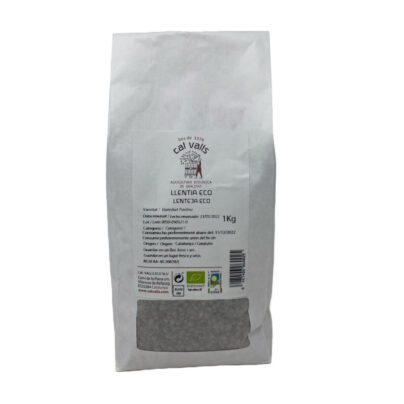 Lentejas pardinas Cal Valls 1kg BIO