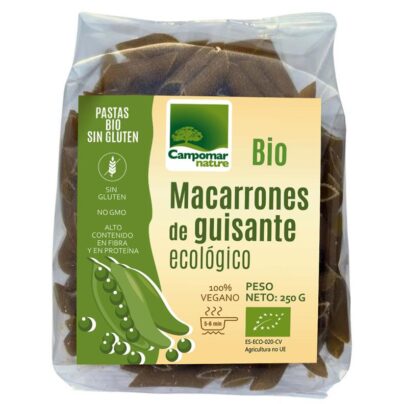 Macarrones de guisante sin gluten Campomar 250g BIO