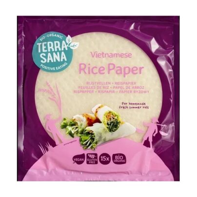 Papel de arroz sin gluten Terrasana 150g BIO