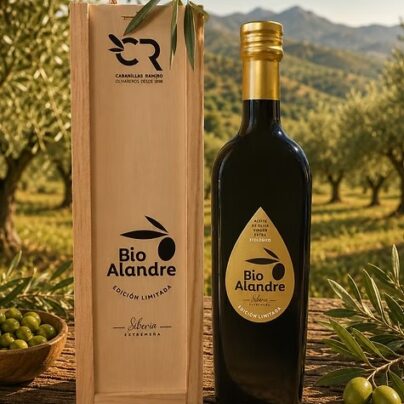 Aceite oliva v.e. Bio Alandre Ed.Lim estuche madera 500ml BIO