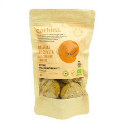 Galletas de espelta, jengibre, nueces Eathica 150g BIO