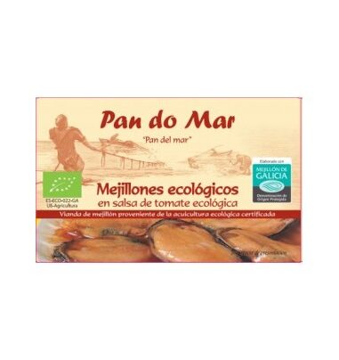 Mejillones salsa tomate Pan do Mar 115g BIO