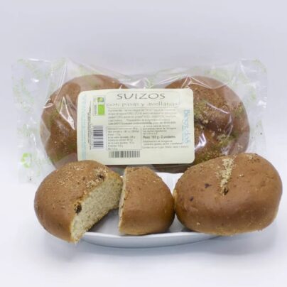 Suizos con pasas y avellanas Biogredos 160g BIO