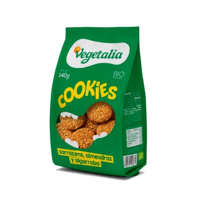 Galletas de sarraceno, almendra, algarroba Vegetalia 140g BIO