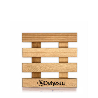 Jabonera de madera Dehesia 9x9 cm
