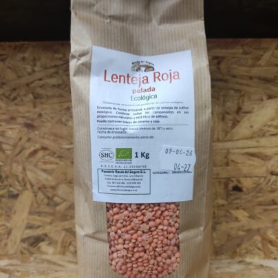 Lenteja roja pelada Rincón del Segura 1Kg BIO