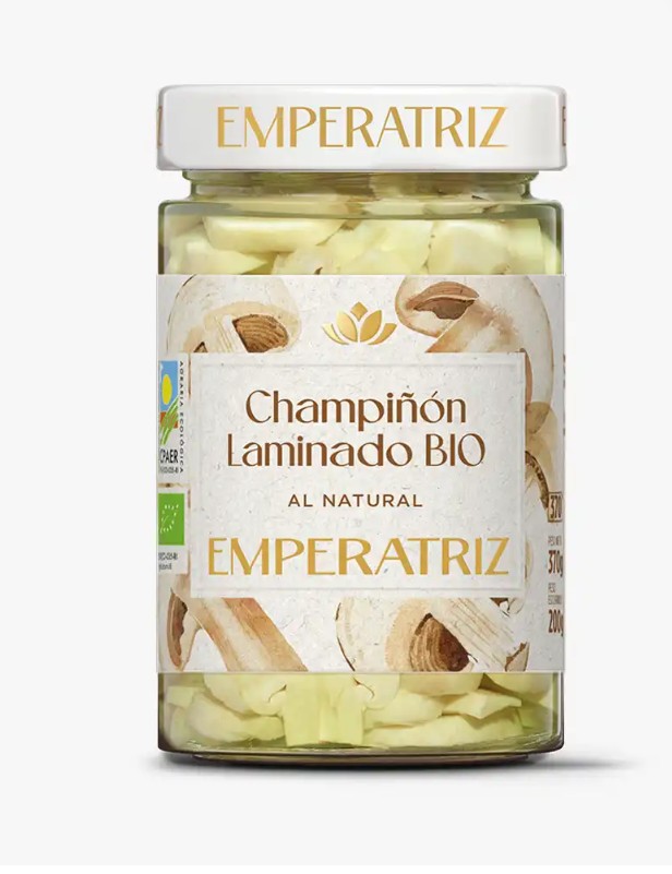 Champiñón laminado Emperatriz 370g BIO