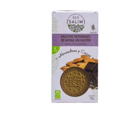 Galletas de avena, almendra y cacao sin gluten EcoSalim 135g BIO