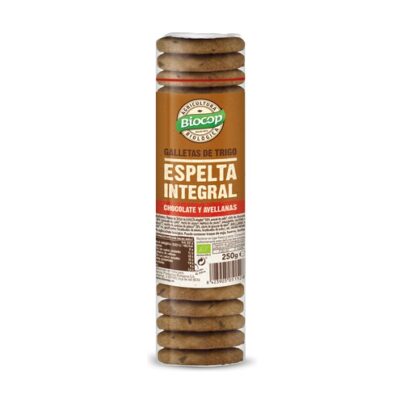 Galletas de espelta integral choco/avellanas Biocop 250g BIO