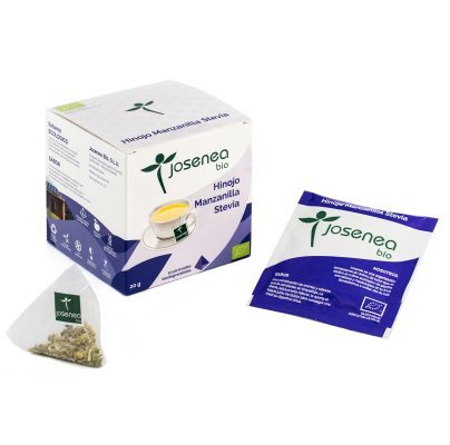 Hinojo, manzanilla, stevia Josenea 10 pirámides caja BIO