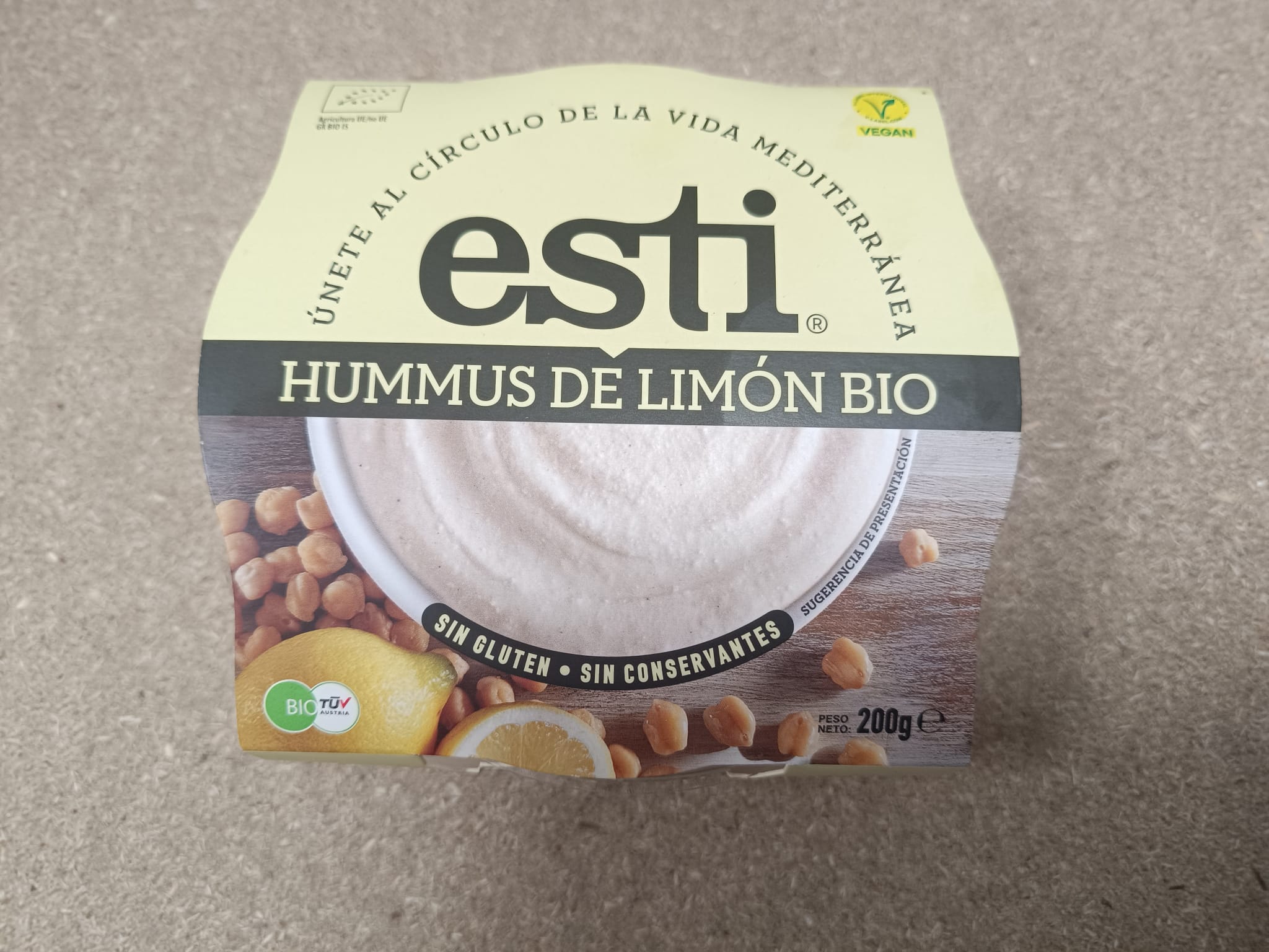 Hummus de limón Esti 200g BIO
