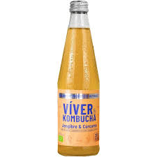 Kombucha jengibre,cúrcuma Viver 33cl BIO