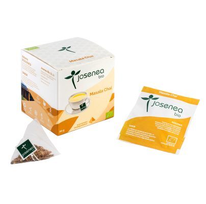 Masala chai Josenea 10 pirámides caja BIO