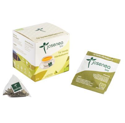 Té verde, hierbabuena Josenea 10 pirámides caja BIO