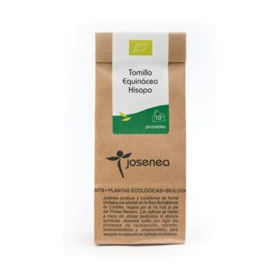 Tomillo, equinácea, hisopo Josenea 10 pirámides BIO