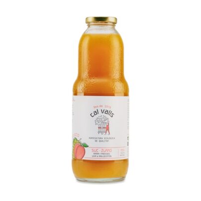 Zumo de melocotón/uva Cal Valls 1L BIO