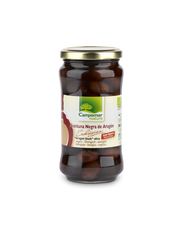 Aceitunas negras natural Campomar 350g BIO