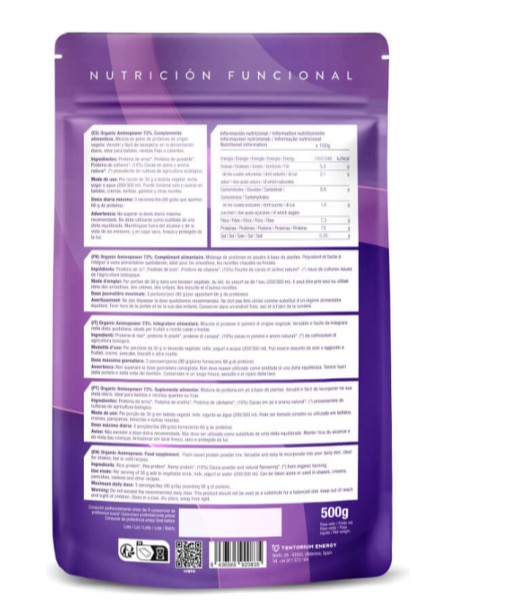 Aminopower cacao 74% Energy Feelings 500g BIO - Imagen 2
