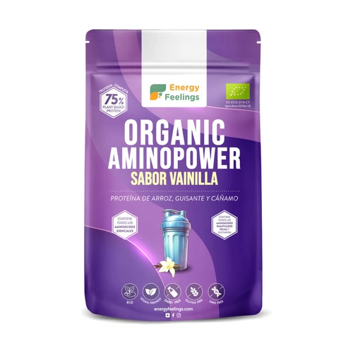 Aminopower vainilla 78% Energy Feelings 500g BIO