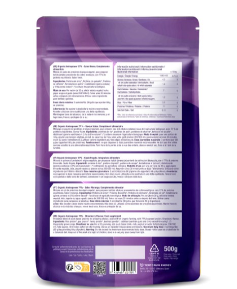 Aminopower fresa 77% Energy Feelings 500g BIO - Imagen 2