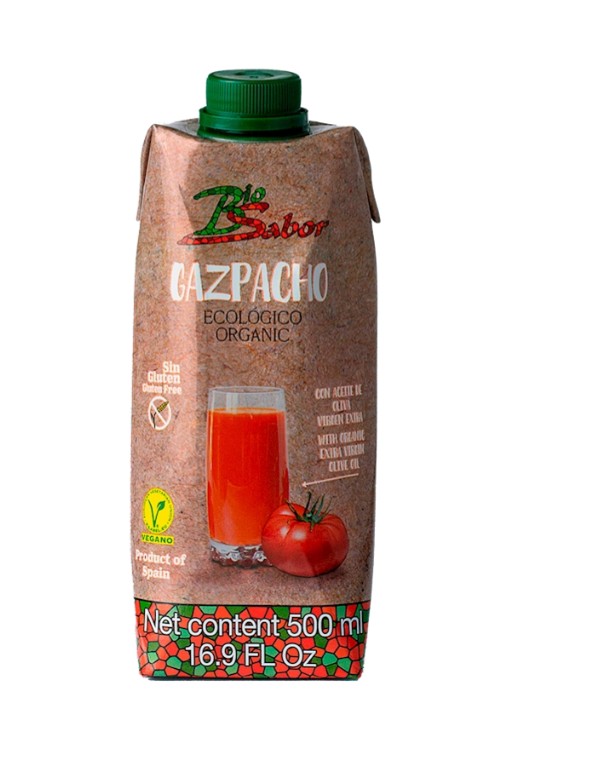 Gazpacho sin gluten Biosabor 500ml BIO