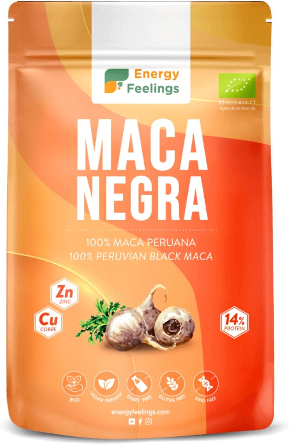 Maca negra en polvo Energy Feelings 200g BIO